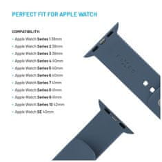 FIXED Set silikonových řemínků Silicone Sporty Strap pro Apple Watch 38/40/41mm, zelenomodrý FIXSST2-436-GREBL