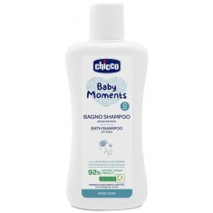 Chicco Šampon na vlasy a tělo Baby Moments 92 % přírodních složek 200 ml