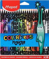 Maped Pastelky trojboké Color'Peps Monster 24ks