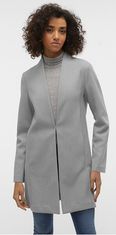 Vero Moda Dámský kabát VMDAFNE Regular Fit 10300265 Light Grey Melange (Velikost L)