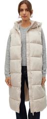 Vero Moda Dámská vesta VMLIGAANE 10298757 Pumice Stone (Velikost M)