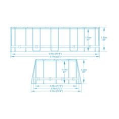 Bestway Bazén Power Steel Comfort Jet 6,1 x 3,66 x 1,22 m - 56719