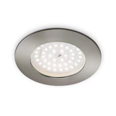 BRILONER BRILONER LED vestavné svítidlo, pr. 10 cm, 10,5 W, matný nikl IP44 BRI 7206-012