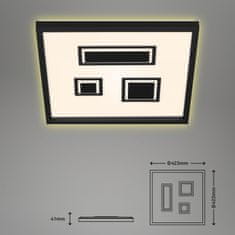 BRILONER BRILONER Svítidlo LED panel, 42,3 cm, 3000 lm, 22 W, černá BRI 7369-015