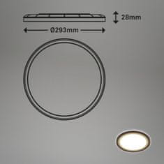 BRILONER BRILONER Ultraplochý LED panel s přímým a nepřímým osvětlením, pr.29,3 cm, LED, 18 W, 2400 lm, hnědo-zlatá BRILO 7454-417