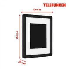 BRILONER BRILONER TELEFUNKEN LED venkovní svítidlo 25 cm 15W 2000lm černá TF 315905TF