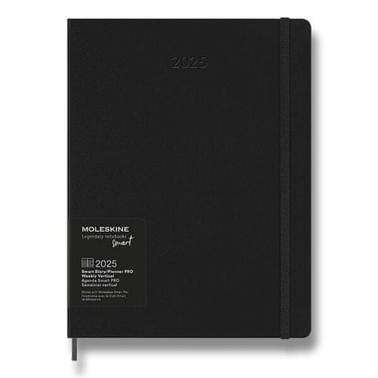 Moleskine Diář Smart Writing 2025 XL, týdenní, černý