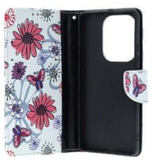 TopQ Pouzdro Xiaomi Redmi Note 13 Pro knížkové Flowers 130173