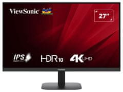 ViewSonic VA2708-4K-HD / 27"/ IPS/ 16:9/ 3840x 2160/ 4 ms/ 60Hz/ 250cd/m2/ HDMI / DP / VESA