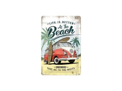 Nekupto Cedule 20x30 VW Life is Better at the Beach NA22277