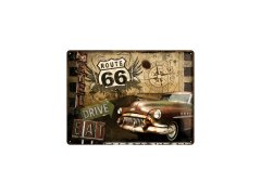 Nekupto Cedule 30x40 Route 66 (Drive, Eat) NA23147