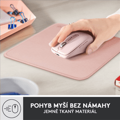 Logitech Podložka pod myš Mouse Pad Studio Series, 20 x 23 cm - růžová