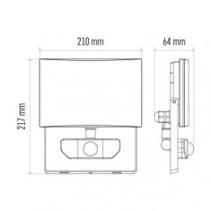 Emos LED reflektor TAMBO s pohybovým čidlem ZS2941, 51 W, černý, neutrální bílá 1531242941