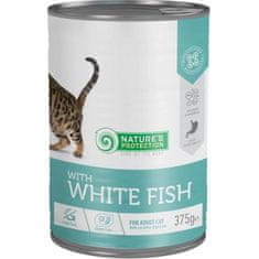 Nature's Protection Cat konz. Adult bílá ryba 375 g