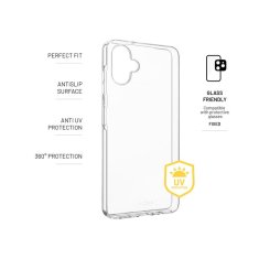 FIXED TPU gelový kryt Story AntiUV pro Samsung Galaxy A06, čirý