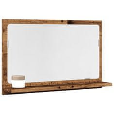 shumee vidaXL Koupelnová skříňka se zrcadlem old wood 60x11x37 cm kompozit