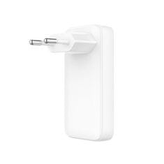 FIXED Síťová GaN nabíječka Slim s 2x USB-C výstupem a podporou PD, 45W, bílá FIXCG45S-2C-WH