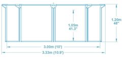 Bestway Bazén Hydrium 3 x 1,2 m - 56566