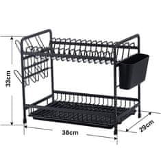 HOME & MARKER® Odkapávač, Odkapávač na nádobí, Multifunkční stojan na nádobí, Organizace v kuchyní | EVODISH