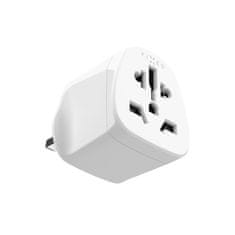 FIXED Adaptér UK Adapter pro zapojení UK, US, AUS nabíječek do UK zásuvek, bílý FIXCT-UK