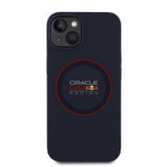 Red Bull Zadní kryt Silicone Red Ring MagSafe pro iPhone 13 Navy