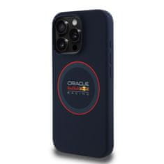 Red Bull Zadní kryt Silicone Red Ring MagSafe pro iPhone 15 Pro Navy