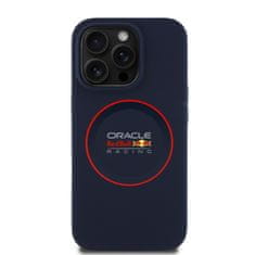 Red Bull Zadní kryt Silicone Red Ring MagSafe pro iPhone 14 Pro Navy