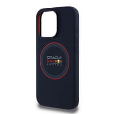 Red Bull Zadní kryt Silicone Red Ring MagSafe pro iPhone 15 Pro Navy