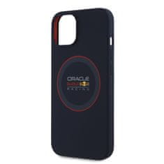 Red Bull Zadní kryt Silicone Red Ring MagSafe pro iPhone 13 Navy