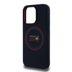 Red Bull Zadní kryt Silicone Red Ring MagSafe pro iPhone 15 Pro Max Navy