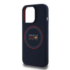 Red Bull Zadní kryt Silicone Red Ring MagSafe pro iPhone 14 Pro Navy