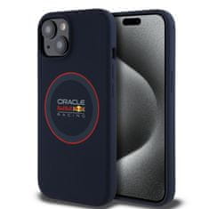 Red Bull Zadní kryt Silicone Red Ring MagSafe pro iPhone 15 Navy