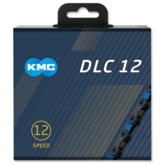 KMC řetěz DLC12 černo-modrý 126čl. BOX