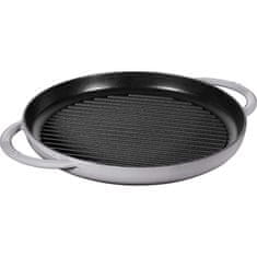 Staub Staub kulatá litinová grilovací pánev se dvěma držadly 30 cm 405117820