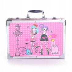 MG Art Suitcase Girl sada pro malování v kufříku pro děti 145ks, růžová