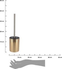 Dekorstyle WC kartáč v nádobě GAUTIER 37,5 cm zlatý