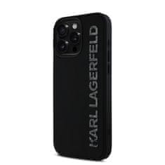 Karl Lagerfeld Zadní kryt 3D Rubber Glitter Logo pro iPhone 16 Pro Max Black