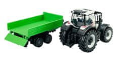 Bburago Farm 10cm Tractor with Trailer - Valtra N174 - Tipping Trailer