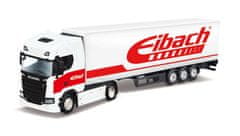 Bburago 1:43 Truck with trailer - Scania 770 S - White Trailer Eibach