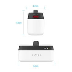 FIXED Powerbanka Zen 5 Plug-in s výstupem PD 20W, 5 000 mAh, bílá (FIXZEN-5PL-WH)