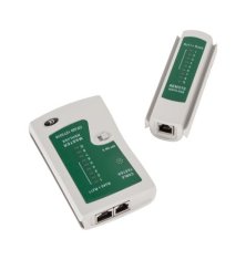 INNE Tester kabelů RJ45, RJ11, RJ12 bílý NAR0164