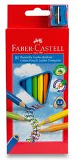 Faber-Castell Faber - Castell Pastelky trojhranné Junior - středně silné 10 ks