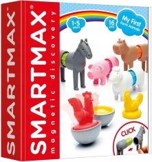 Smart Games SMARTMAX Magnetická stavebnice Moje první farma 16 dílků