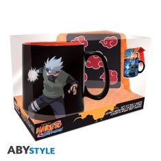 AbyStyle Naruto set 3D Hrnek měnící 460 ml + podtácek - Akatsuki