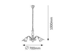 Rabalux Rabalux lustr Rustic 3 E14 3x MAX 40W bronzová 7093