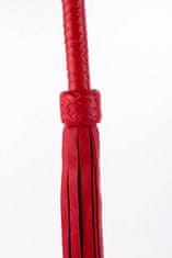 Devil Sticks Devil Sticks Softy Leather Tails Whip (Red), kožený bičík s důtky