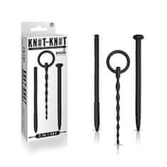 Hidden Desire NMC Knot-Knot 3in1 Nail Souding Set (Black), 3 dilatátory do penisu