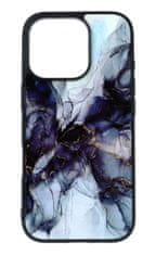 TopQ Kryt Marble iPhone 16 Pro pevný Smoky Blue 129145