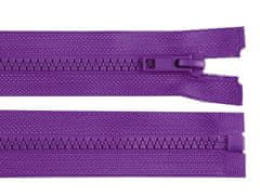 Kraftika 1ks fialová purpura kostěný zip no 5 délka 70 cm bundový