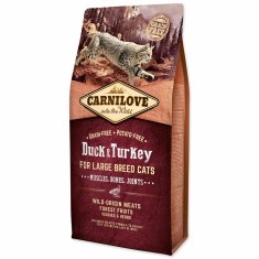 Carnilove Krmivo Large Breed Cats Muscles, Bones, Joints Duck & Turkey 6kg